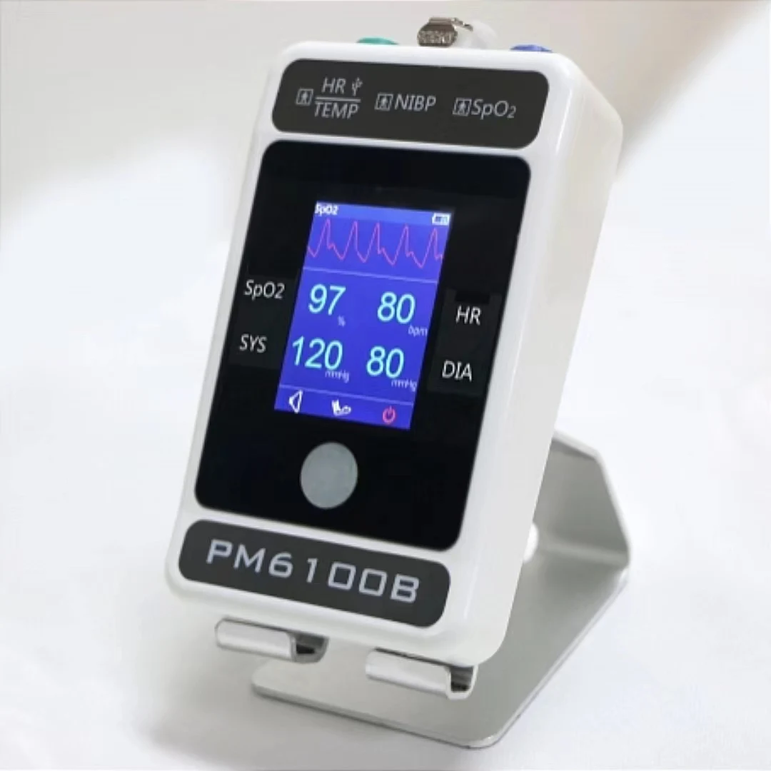 

Medical portable multifunctional patient vital signs real-time accurate monitor heart rate oximeter