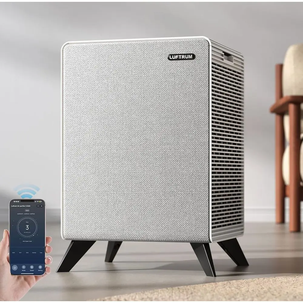 

Воздухоочиститель для больших помещений до 2250 м² с технологией Smart WII - удаляет 99% дыма, аллергенов, запахов домашних животных - двойной 3-ступенчатый фильтр, моющийся.