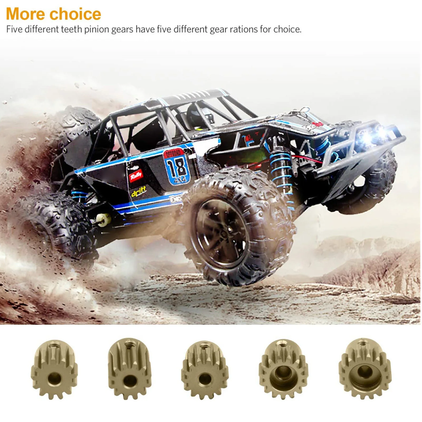 مقاومة للاهتراء 12T-16T/16T-20T اختياري جودة عالية الألومنيوم والعتاد المسمار ث/وجع ل 1/10 RC سيارة نحى فرش السيارات