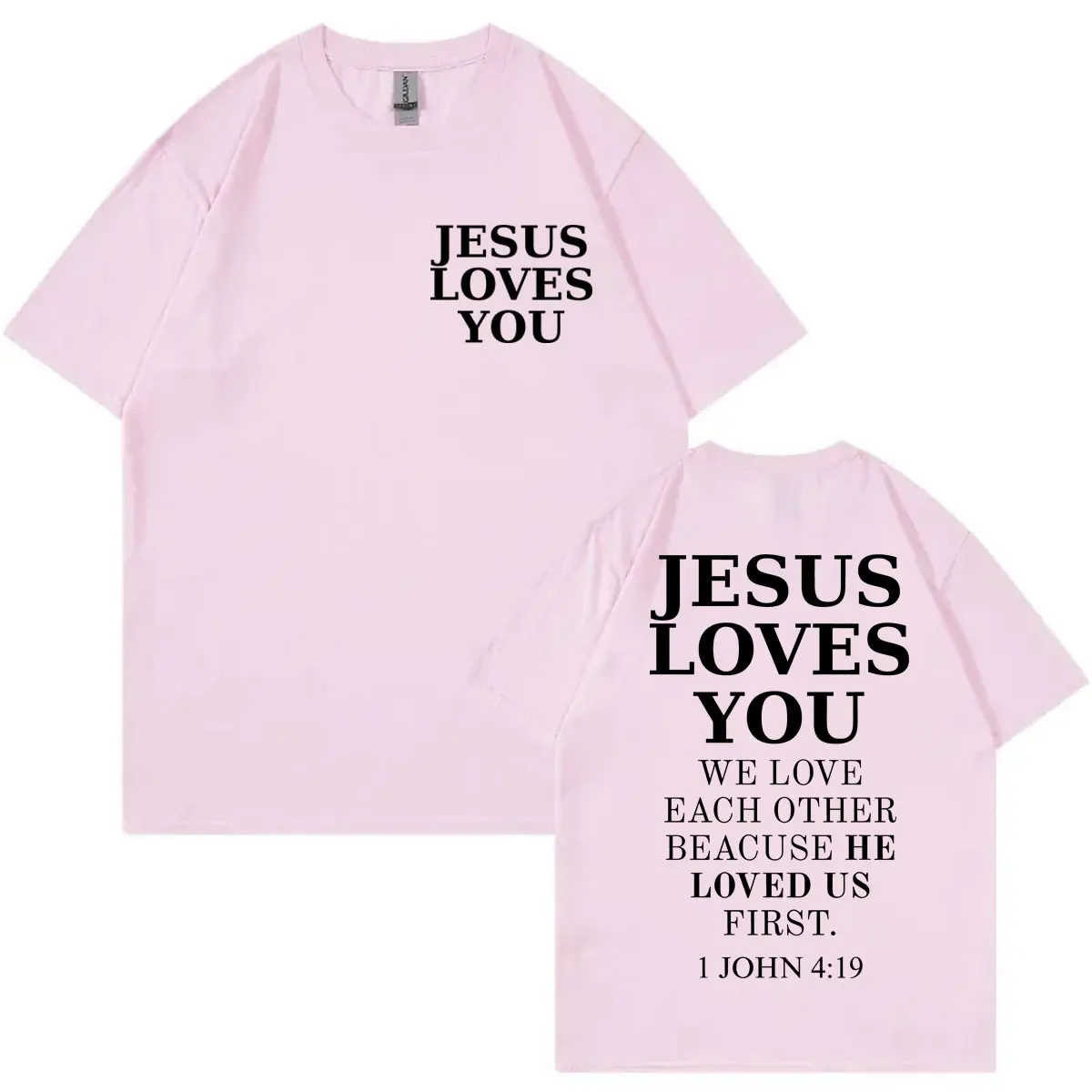 المسيحية يسوع الكتاب المقدس الآية طباعة تي شيرت Harajuku الجمالية قصيرة الأكمام تي شيرت الرجال النساء عادية موضة المتضخم تي شيرت #6