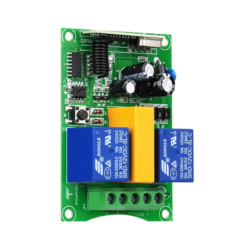 AC 220 V 2 CH RF Wireless Remote Control switch tubular motor Shutter/winch/garage rolling door/electric curtain/Projection