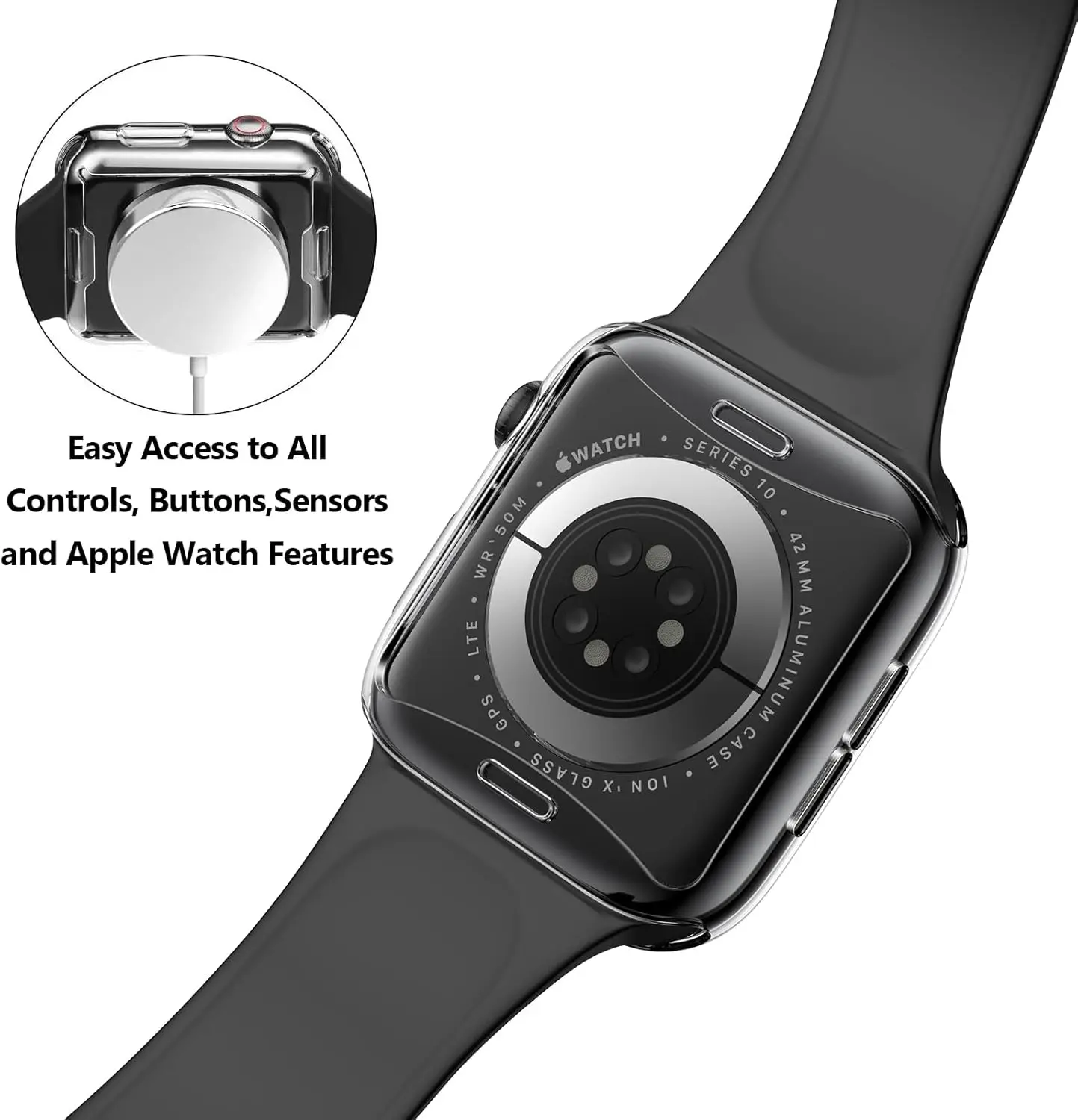 Protector de pantalla de TPU suave para Apple Watch 10 9 8 45mm 41mm 44mm 42mm 46mm 49mm funda completa para IWatch Ultra 7 SE 6 5 4 3 2