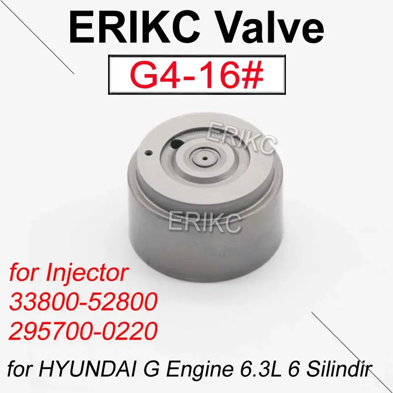 

G4-16# Diesel Fuel Injector G4 Control Valve Plate for DENSO HYUNDAI G Engine 6.3L 6 Silindir 33800-52800 295700-0220