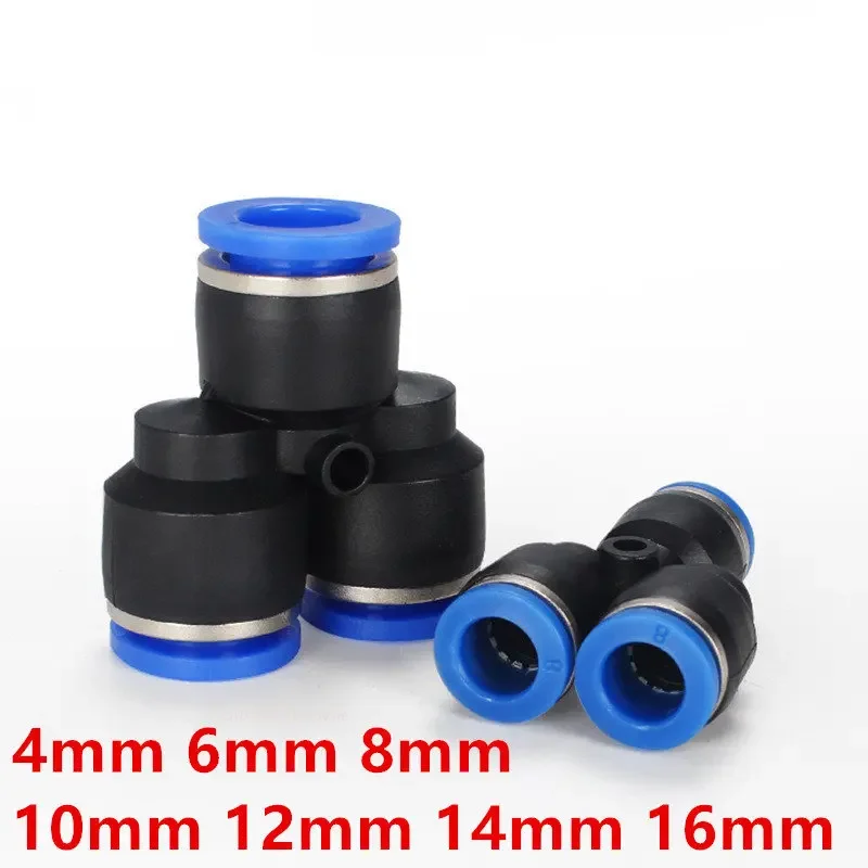 4 6 8 10 12 14mm 16 mm Pipe Fittings Plastic Pneumatic Connector Fitting Quick Push For Air Water Connecting PY Connect Y Shape