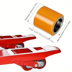 Forklift Pallet Truck Polyurethane Wheels Nylon Casters 80*70*47mm Forklift truck parts