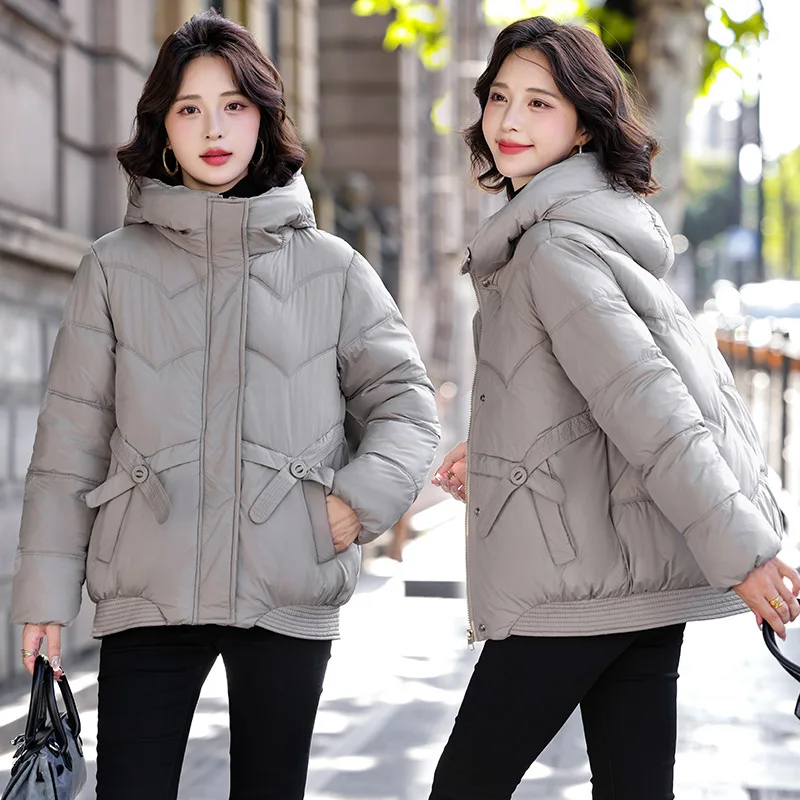 

Пуховые хлопковые куртки, женские парки, пальто, новинка 2025 года, зимние толстые куртки на хлопковой подкладке, корейская студенческая хлопковая одежда, женская верхняя одежда