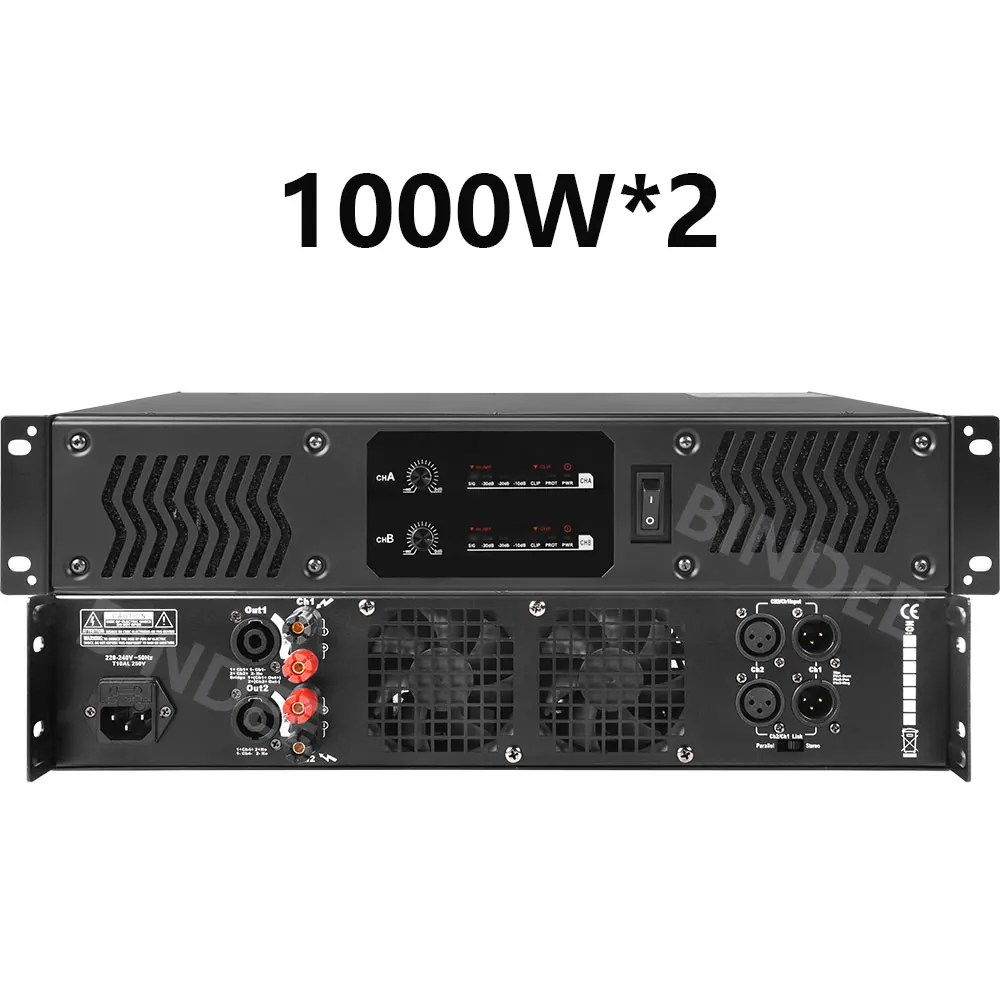 F2600/F4600 High-power Professional Digital Amplifier for DJ Stage Performance Karaoke Party Outdoor 2/4 Channel Power Amplifier