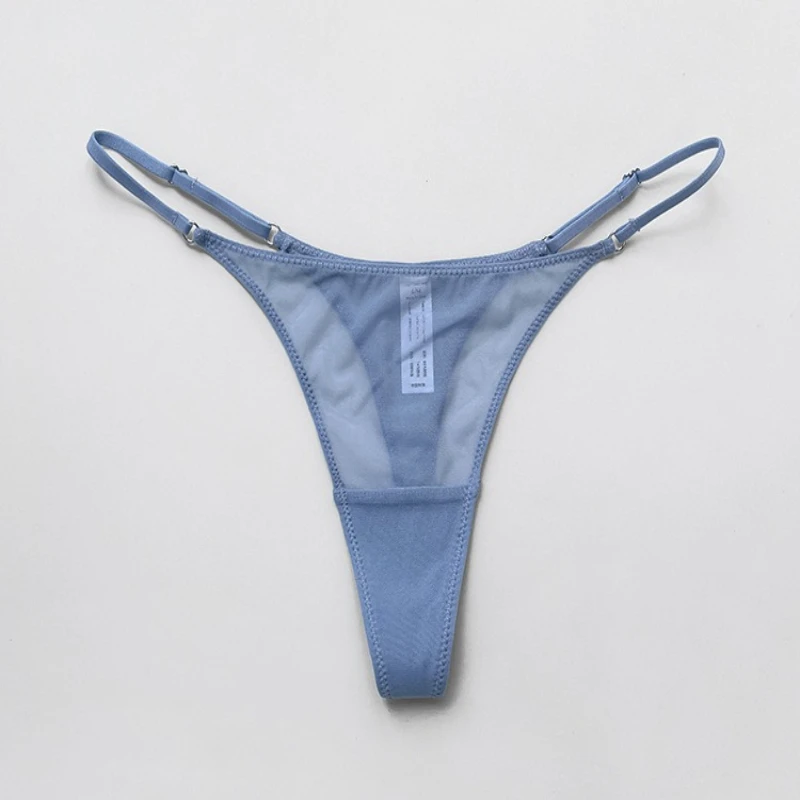 ملابس داخلية نسائية رياضية للياقة البدنية رفيعة للغاية وشاش شفاف وشفاف ملابس داخلية مثيرة على شكل حرف G #4