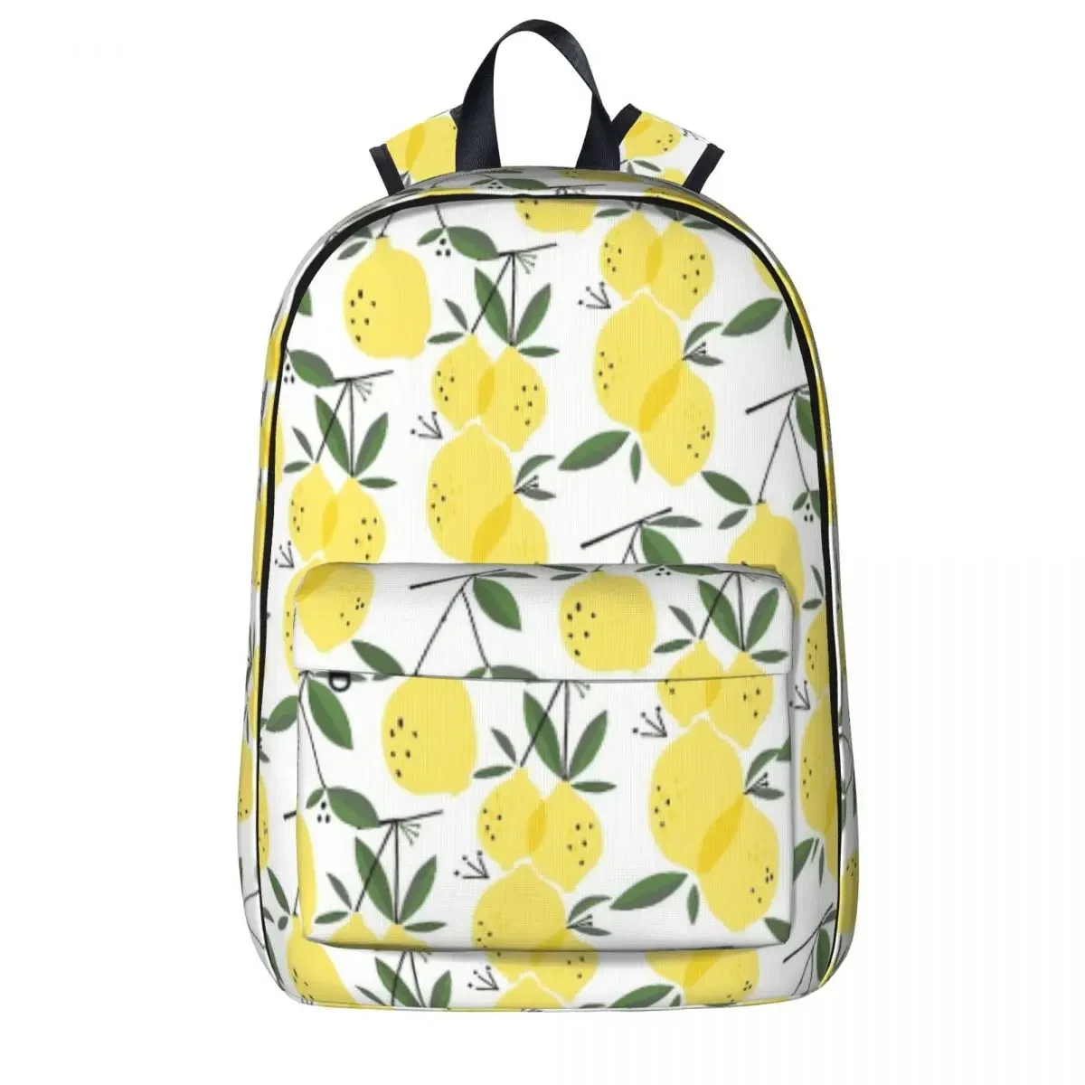 Mochilas con estampado de limón de gran capacidad para estudiantes, bolso de hombro para computadora portátil, mochila de viaje informal, bolsa escolar para niños