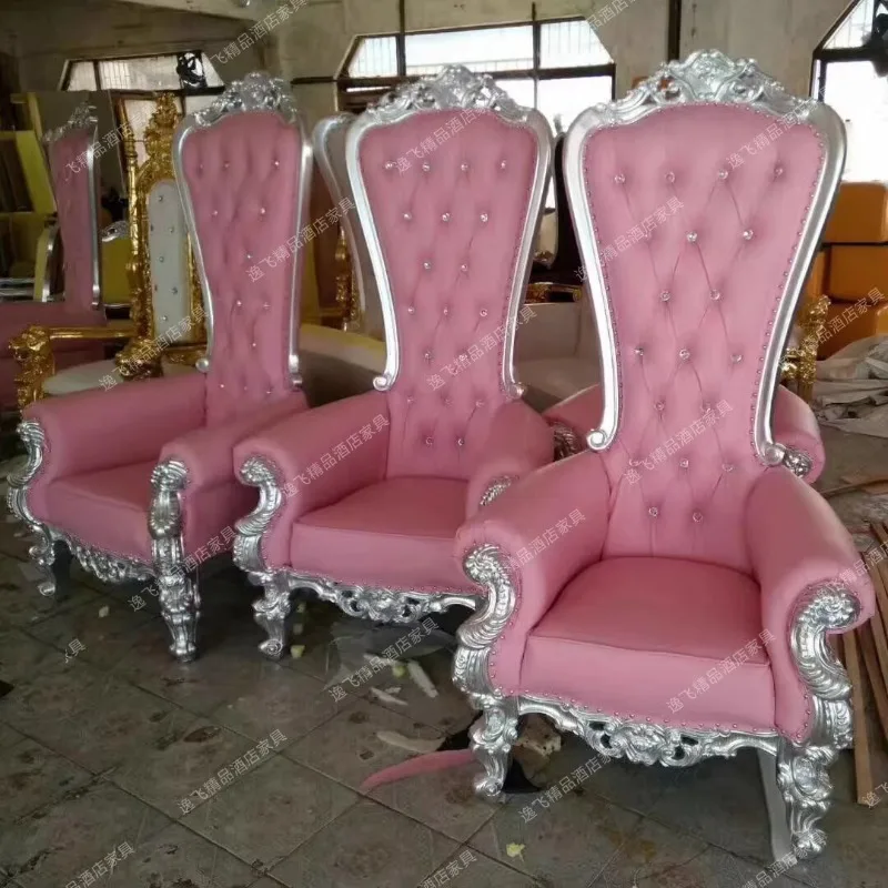 European neoclassical decorative sofa chair hotel clubhouse lobby decoration princess chair high back shooting chair furniture s