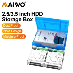 MAIWO HDD ProtectIon Box 2.5/3.5 Inch External Storage box For SSD Disk Storage Case protective Cover with Waterproof Function
