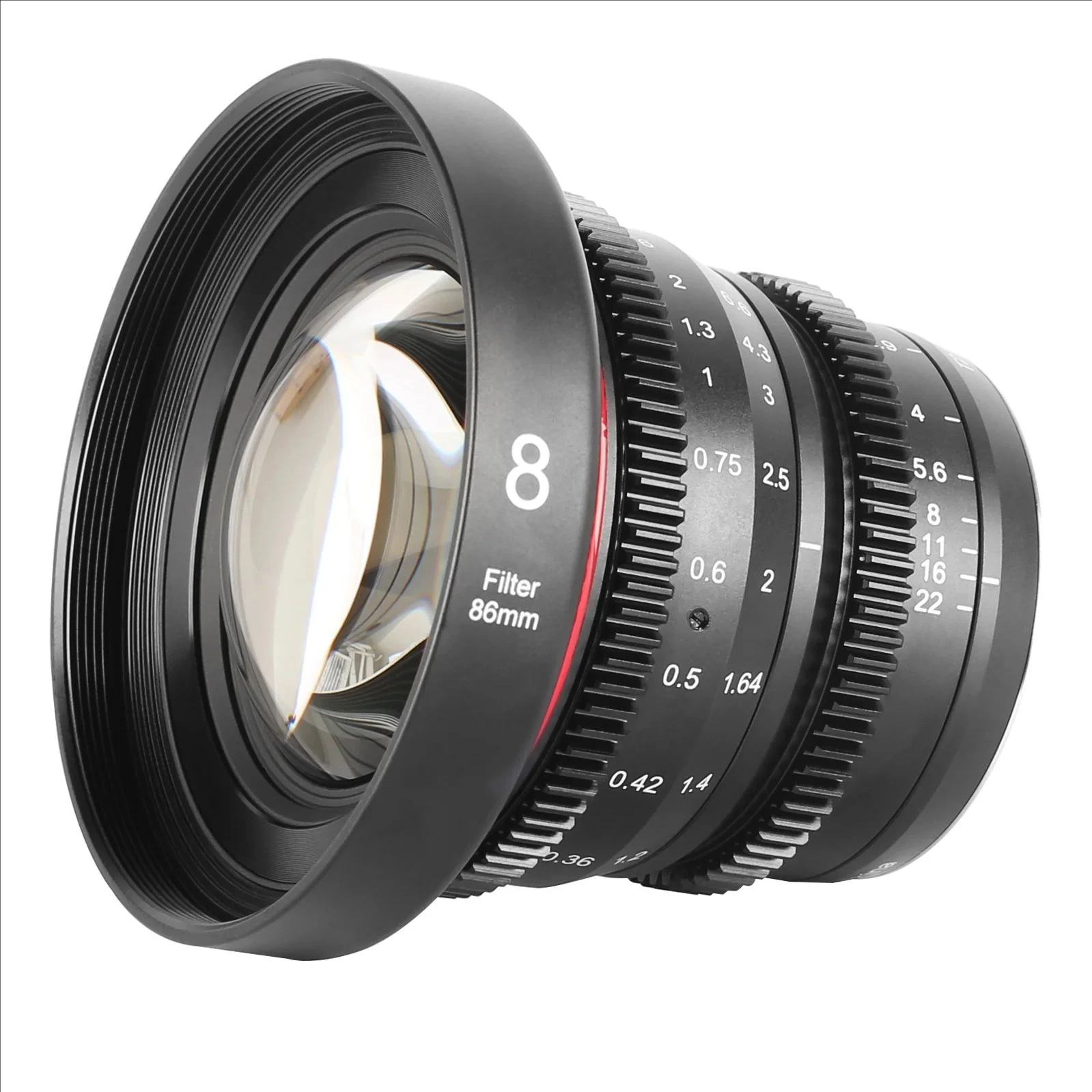올림푸스 파나소닉 루믹스 카메라 및 BMPCC 4K BMPPCC 카메라용 Meike Mini Prime T2.2 시네 렌즈, M43/MFT 마운트 카메라