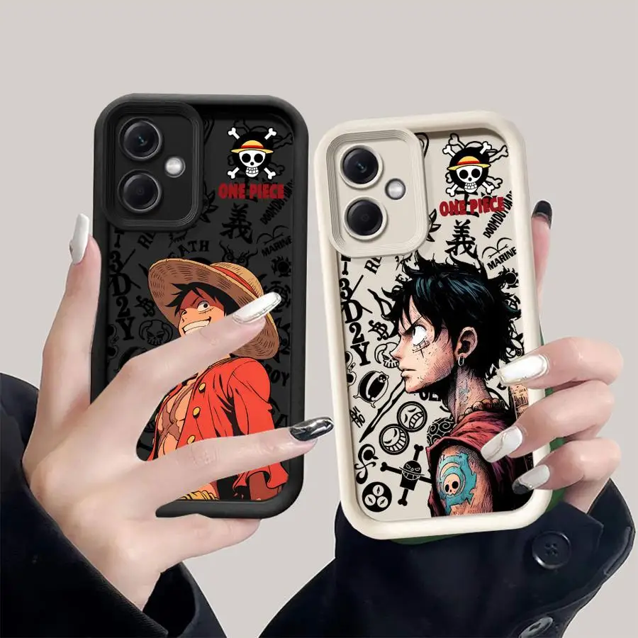 레드미 A3 A4 13 12 A1 A2 플러스용 케이스 소프트 쉘 쿨 원피스 루피