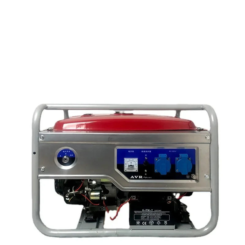 Small Low Noise Fixed Frequency Household Single Phase Three Phase Dual Voltage Gasoline Generator 3/5/6/8/10KW Factory