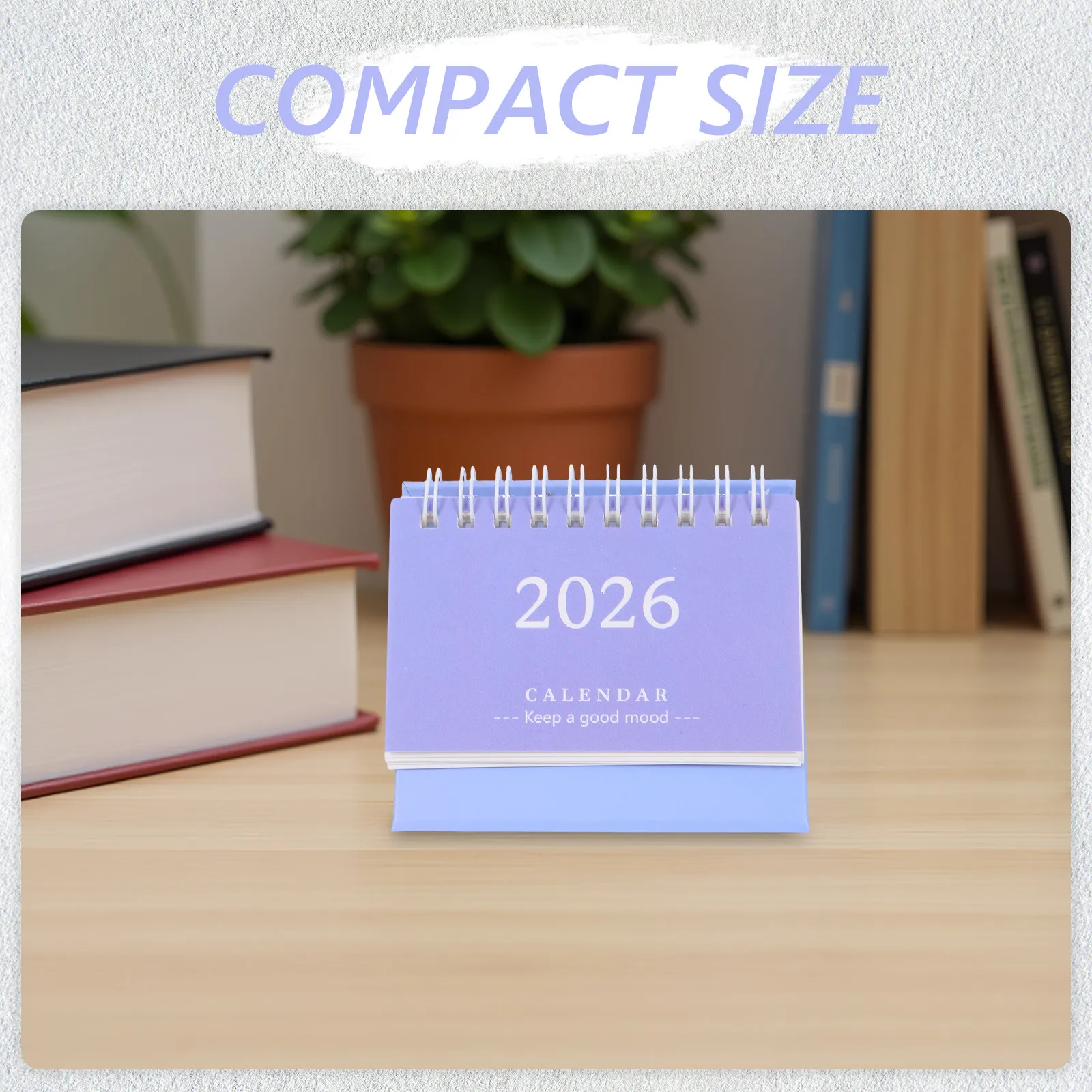 

2026 Table Calendar Small Desktop Planner Compact Foldable Standup Design Modern Minimalist Decorative Calendar for Office Study