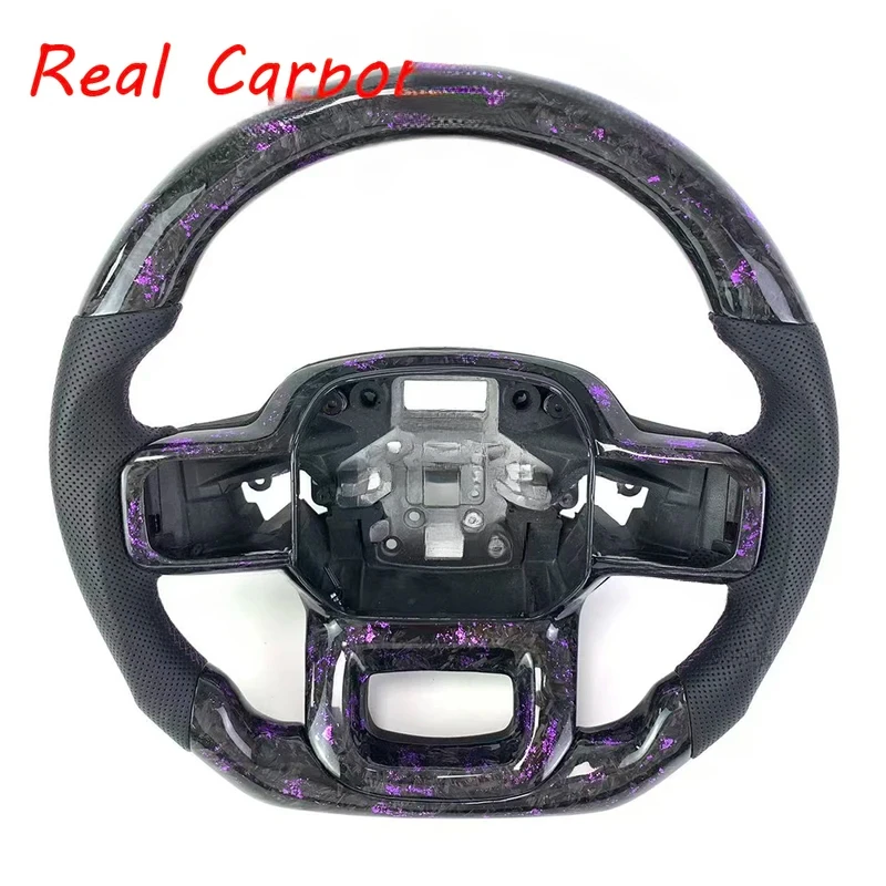 For Ford F-150 Raptor Mustang Focus 2017-2020 Premium Forged Carbon Fiber Steering Wheel