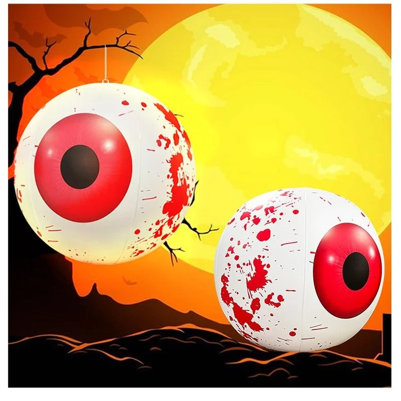 

Halloween LED Balloon Decoration Free Shipping Outdoor Party Eyeball Balloon Decor Party Luminous Props Horror Eyeball Decor