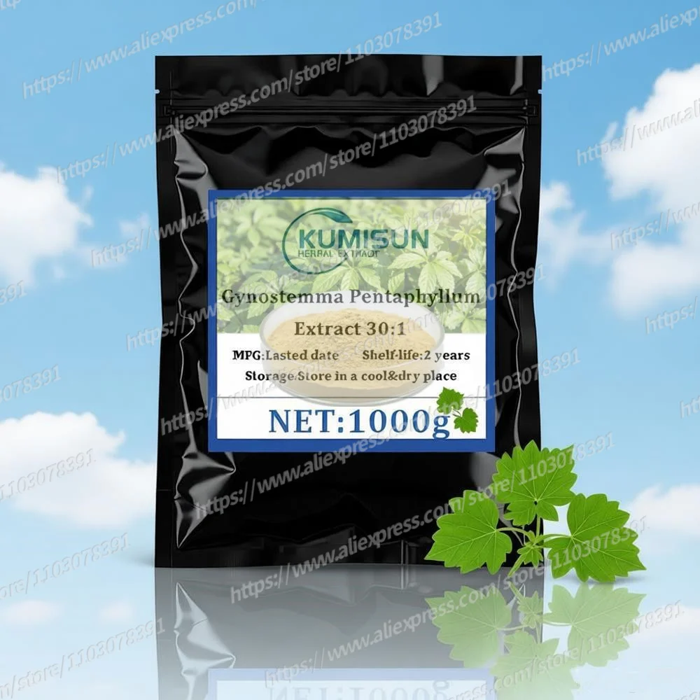 Extracto de Gynostemma 30:1 (Jiaogulan) en Polvo, Materia Prima para Producción Global al por Mayor, Personalizado, en Bolsa de Aluminio