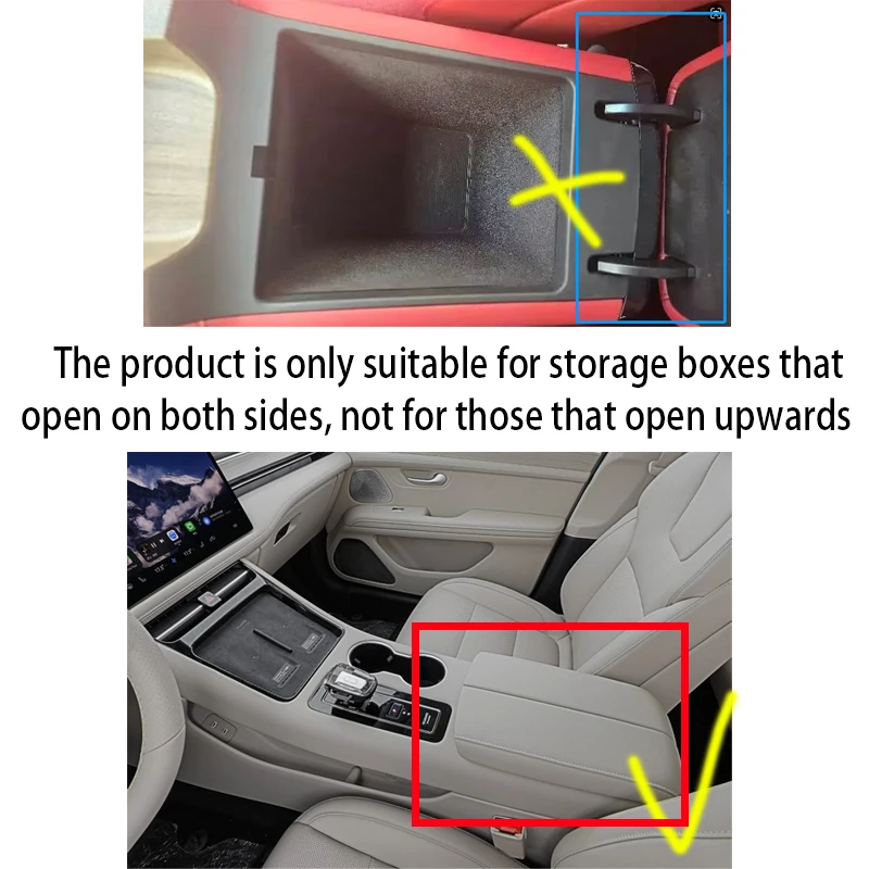 Auto Parts Suitable For AITO Seres M5 EREV 2022~2025 Car Center Console Armrest Storage Box Multifunctional Accessories Tools