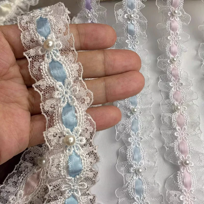 

Lolita Lace Accessories Skirt DIY Handmade Wearing Ribbon Clothes Pain Pack Card Set Decorative Strap Decoration Accessories