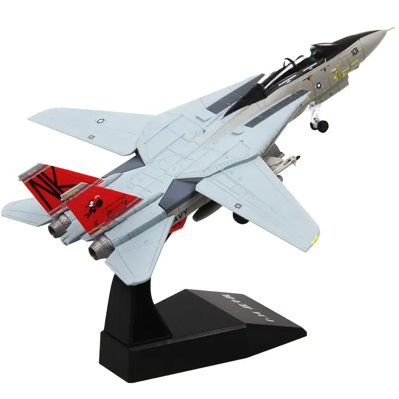 Scala 1/100 U.S Air Force F-14 F-15 modello di combattente giocattoli aereo in metallo modello di aereo militare modello di collezione di appassionati di militari