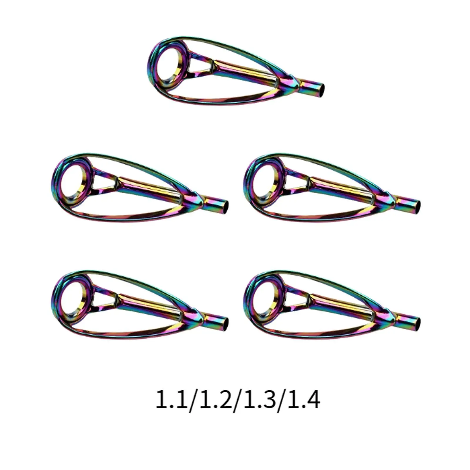 5 قطعة طرف قضيب الصيد إصلاح استبدال دليل نصائح مريحة قسط صغيرة لصيد الأسماك دليل خواتم الفولاذ المقاوم للصدأ الرجال النساء #2