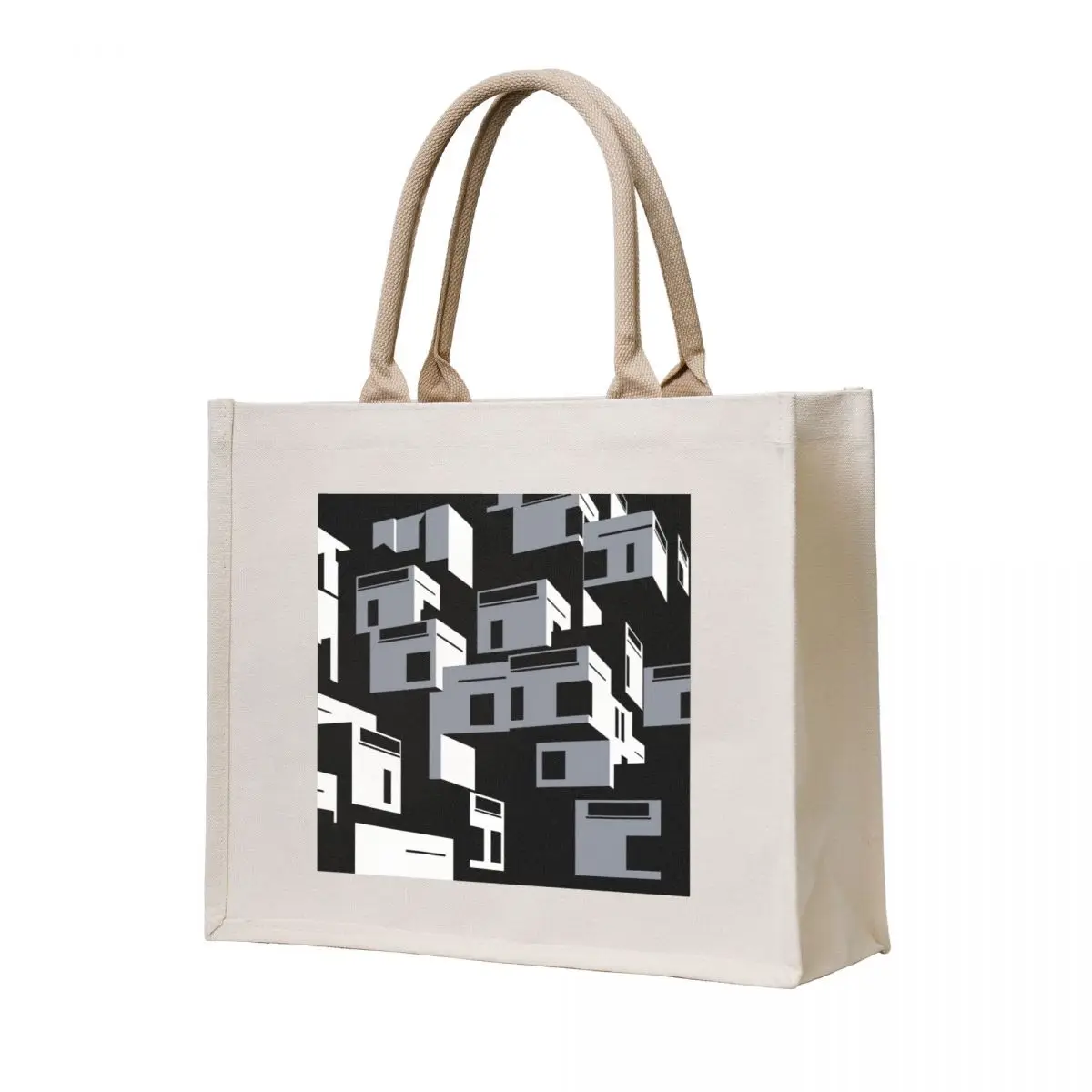 

Montreal's Brutalist Habitat 67 Tote Bag tote bag men's large size bags Handbags women