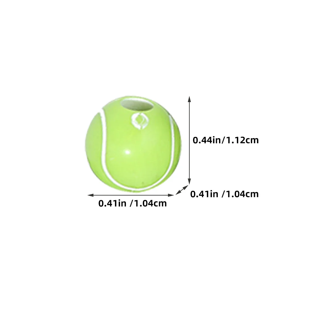 50 قطعة خرز فاصل التنس سطح أملس الخرز الرياضي لأساور القلائد المفاتيح Crafts بها بنفسك الحرف مجوهرات Charms #6