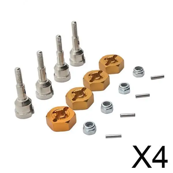 

4x Upgrade Wheel Conversion Set Axle /18 A959 A979 K929 RC Crawler Car Modified