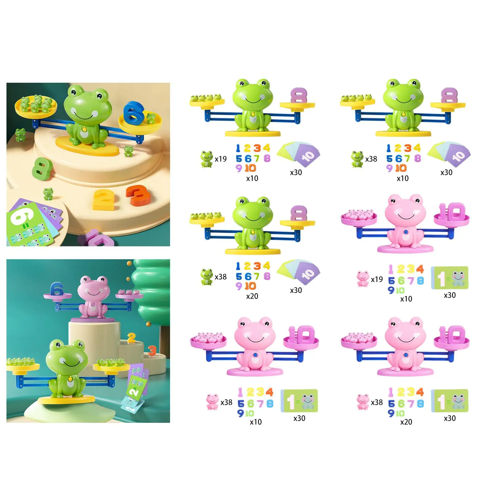 Jeu de mathématiques d'équilibre Montessori, jouet éducatif de comptage de nombres pour garçons et enfants