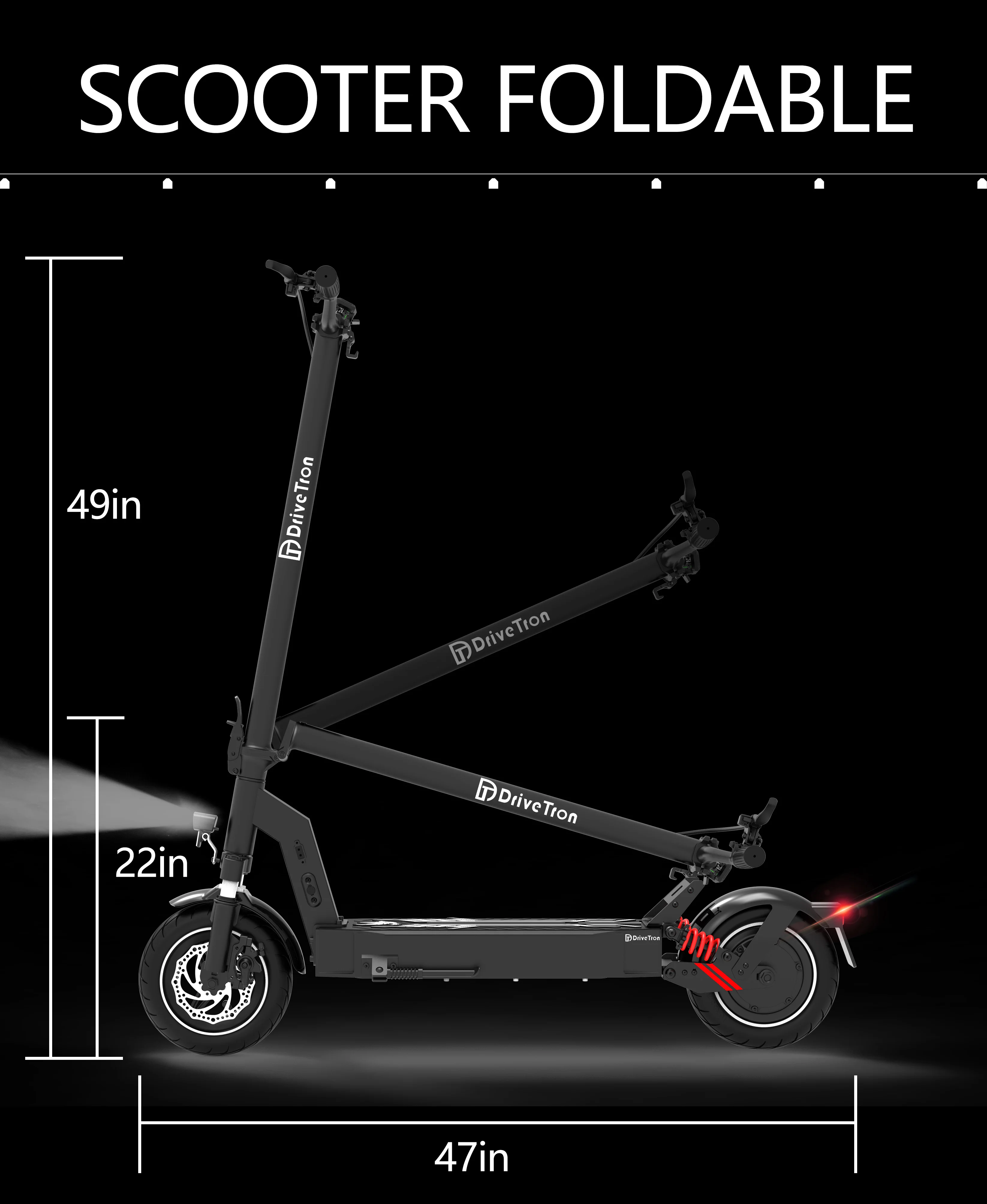 DT08 EScooters Peak Power 1100W 48V13AH نطاق الرحلات 40-60KM 10 بوصة جميع التضاريس الإطارات E-سكوتر سكوتر كهربائي عبر البلاد