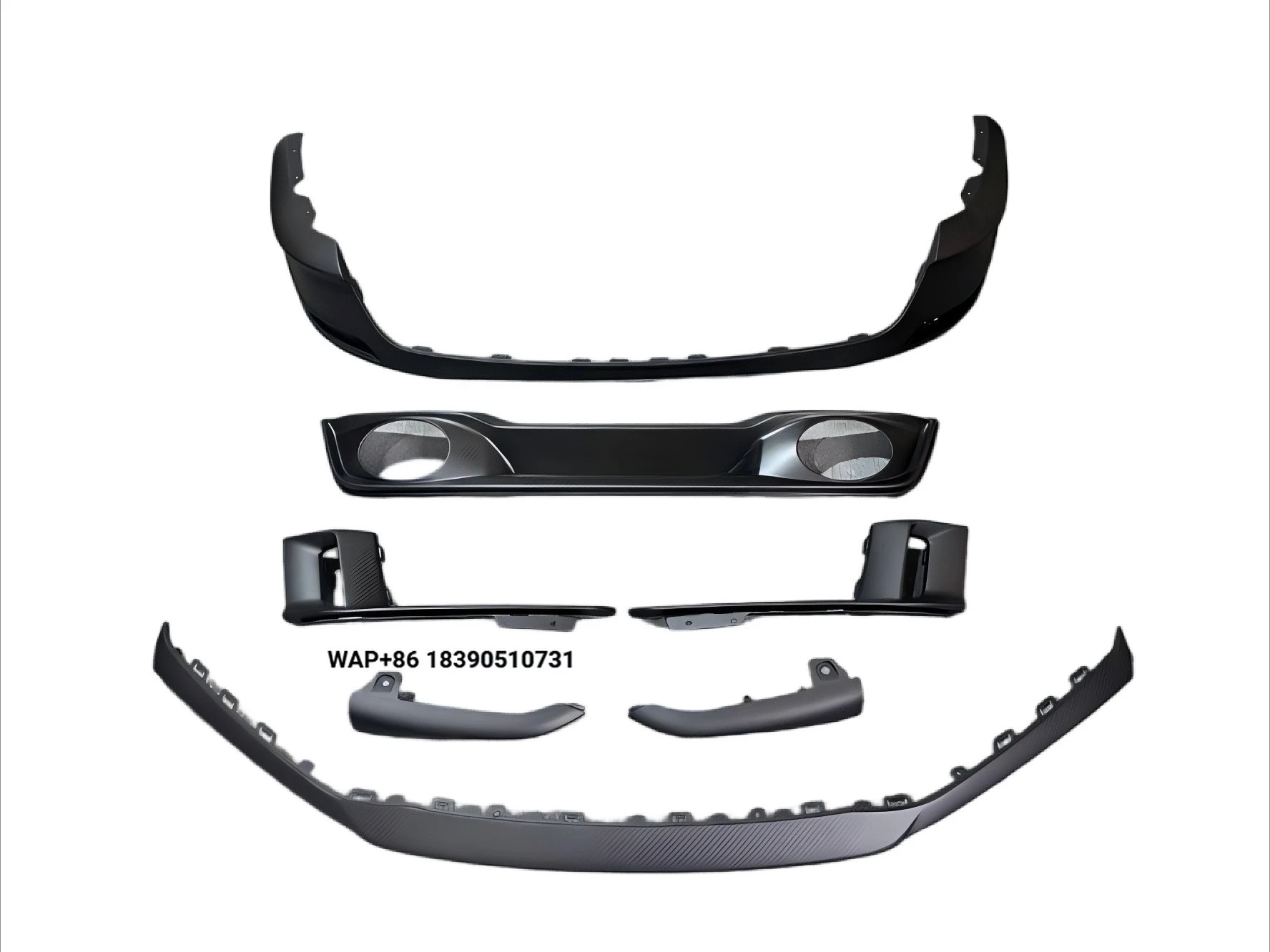 For  911 Carrera 992.2 OEM Style Dry Carbon Fiber Front Lip Rear Diffuser Front Trim Strip Exterior Body Kit
