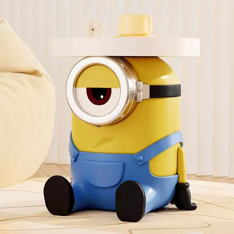 

[VIP] Despicable Me Minions Tea table Resin ornament Action figure Creatives bedside table toys collection model room decoration