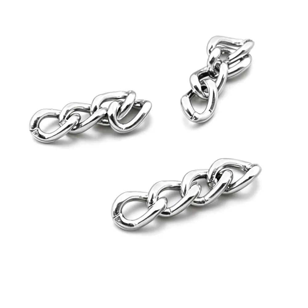 100g Full size 20MM 21.5MM Single link 7x5MM,Thickness 1.4MM Stainless Steel Color Iron Short chain Diy Jewelry Making Supplies