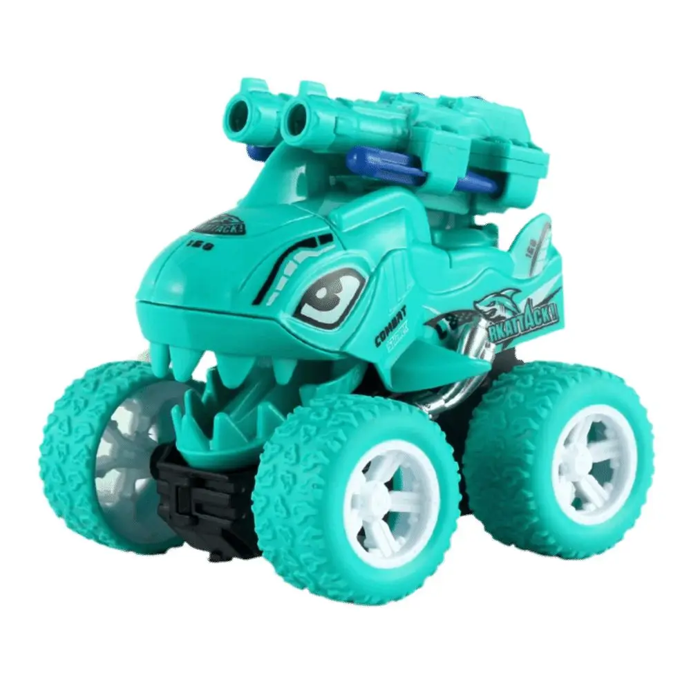 Cartoon Dinosaur Dinosaur Inertial Ejection Car Off-Road Vehicle Model Engineering Truck Shark Ejection Car Inertial Ejection