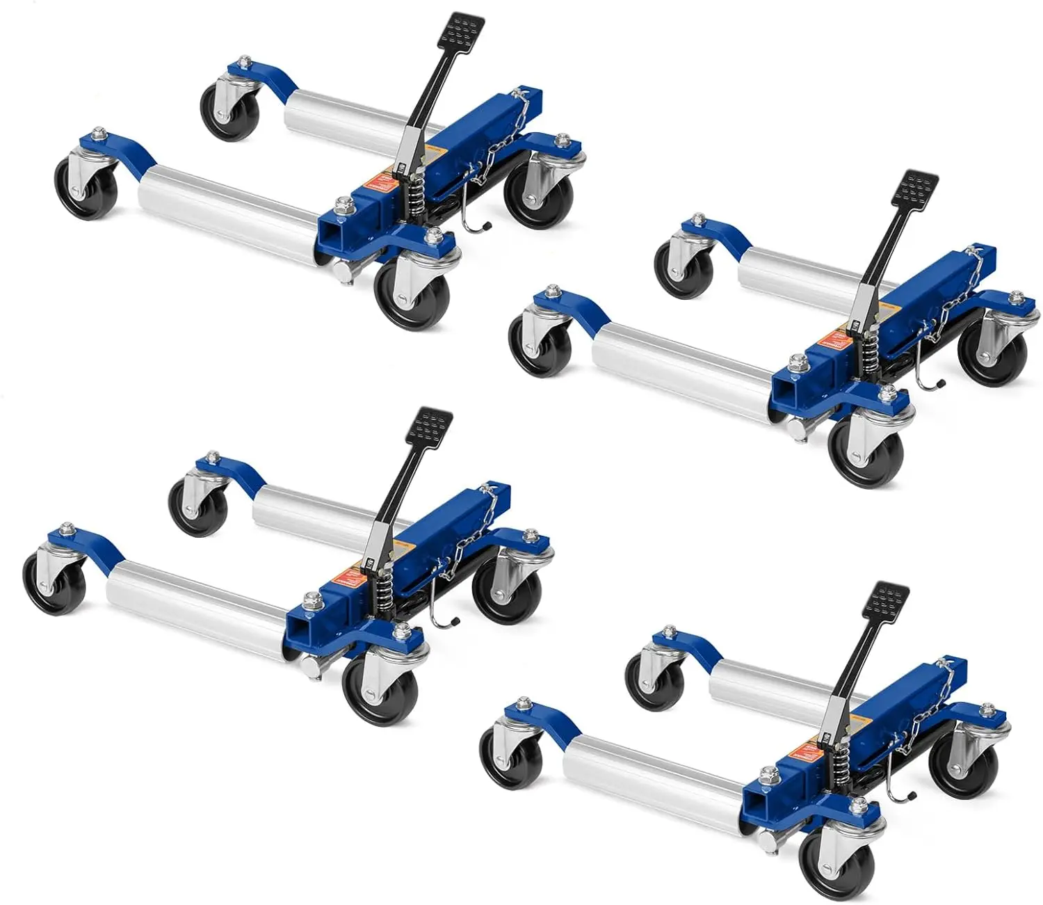 

Car Wheel Dolly Jack Set of 4, Hydraulic 1500-lbs Car Skates, 12'' Wheel Vehicle Positioning Jack, Heavy Duty Rollers with Foot