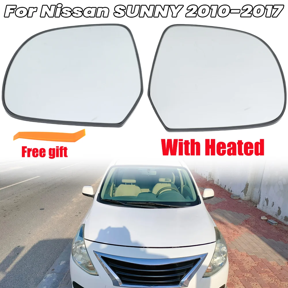 

Стеклянные линзы зеркала заднего вида для Nissan SUNNY Micra 2010 2011 2012 2013-2017, стеклянные линзы с подогревом двери, боковые зеркала, автомобильные аксессуары