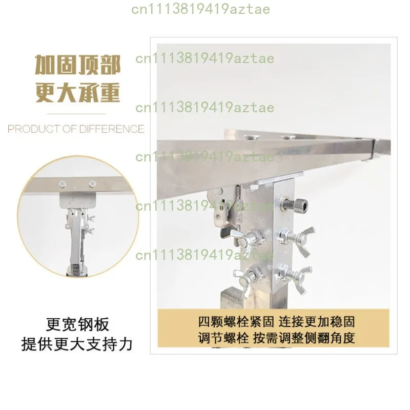 Stainless Steel Manual Drywall Lift Gypsum Board Ceiling Lifting Bracket Carpentry Tool