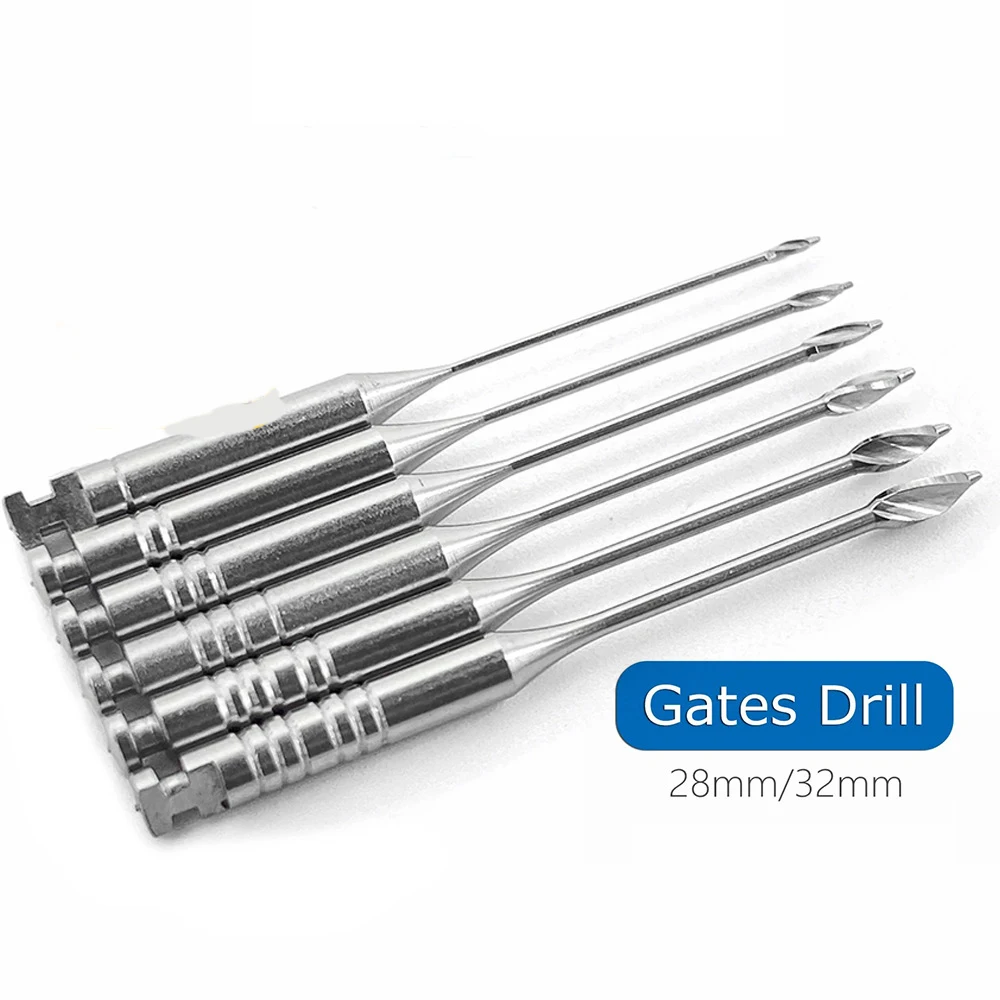 6 قطعة/الحزمة الأسنان اللبية الحفر 32 مللي متر/25 مللي متر الصلب أدوات اللبية اللبية بيسو موسعات أدوات الجذر قناة #1