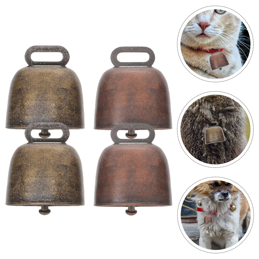 Metal Cowbell Pet Anti-lost Bells Large Ornaments Cowbells Bulk Cattle Football