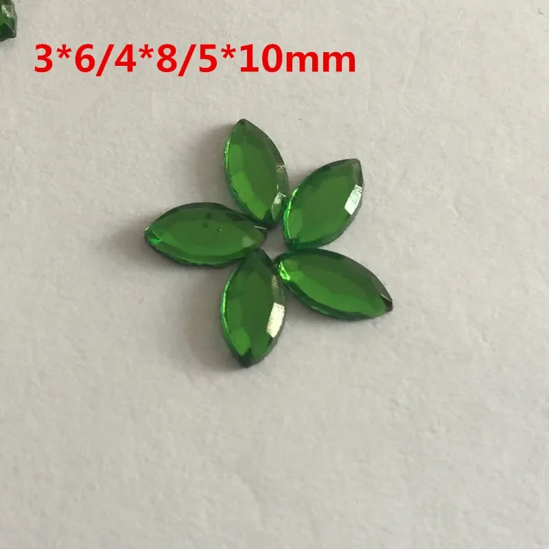 50 шт. светло-зеленые 3x6 м/4*8 м/5x10 м Navette конский глаз пришить стразы стеклянные швейные стразы для свадебного платья DIY