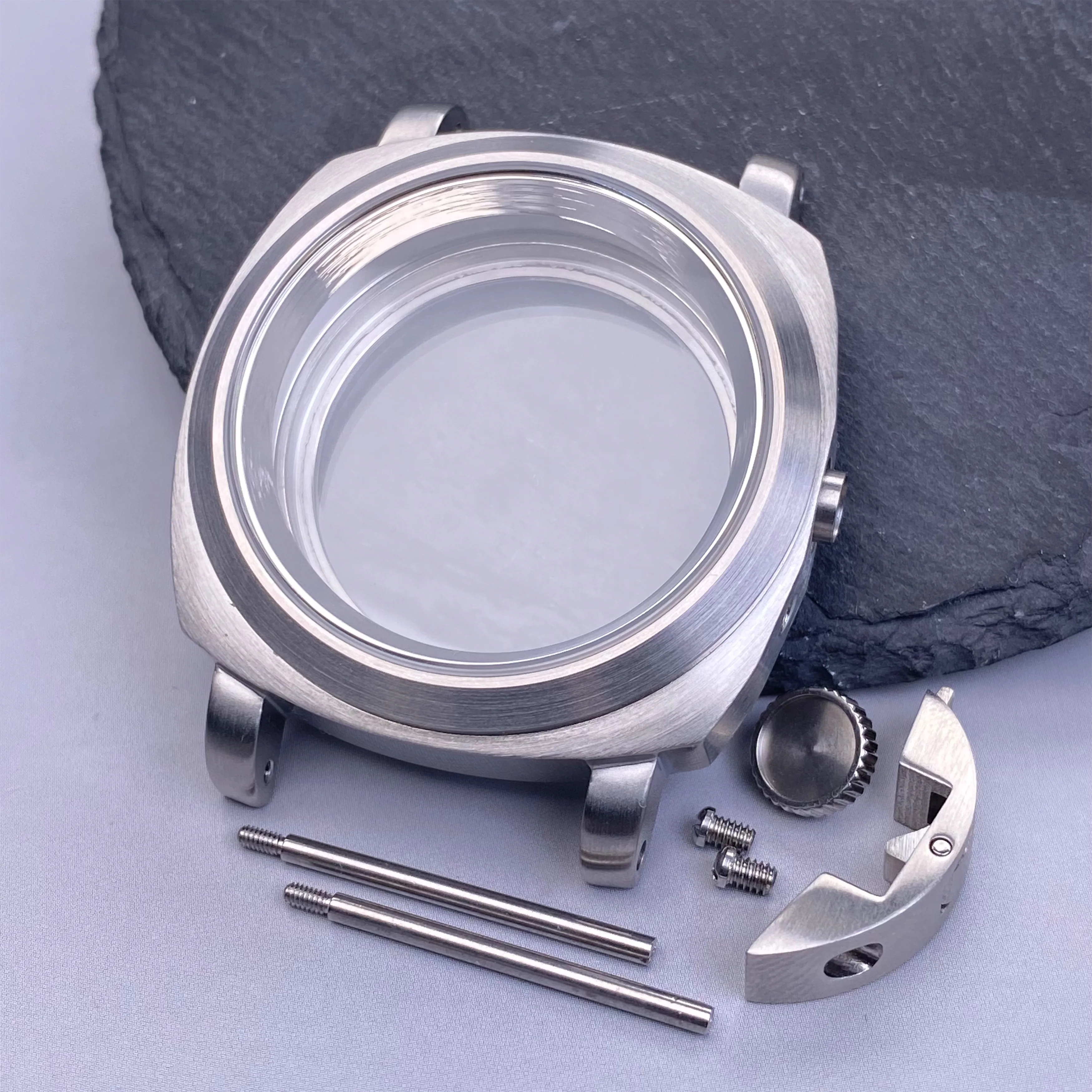 

High Quality NH35 Watch Case 40mm Stainless Steel Waterproof Case Fit NH35 NH36 NH38 NH70 Movement 28.5mm Dial Watch case Parts