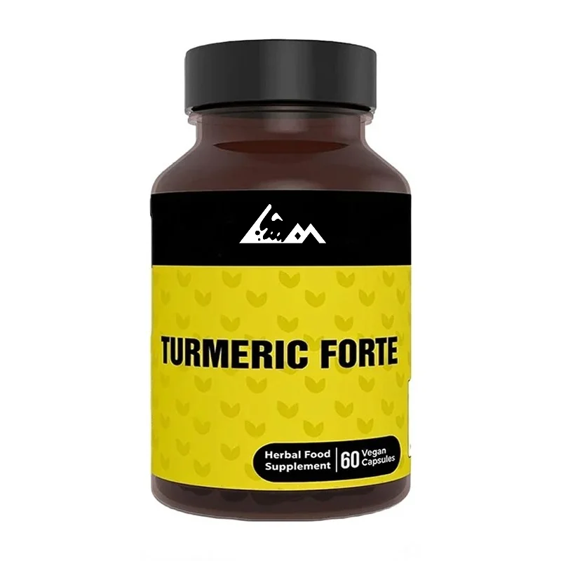 Curcumin and Black Pepper, Used To Promote Overall Vitality, High-quality Herbal Supplements, 60 Vegan Capsules