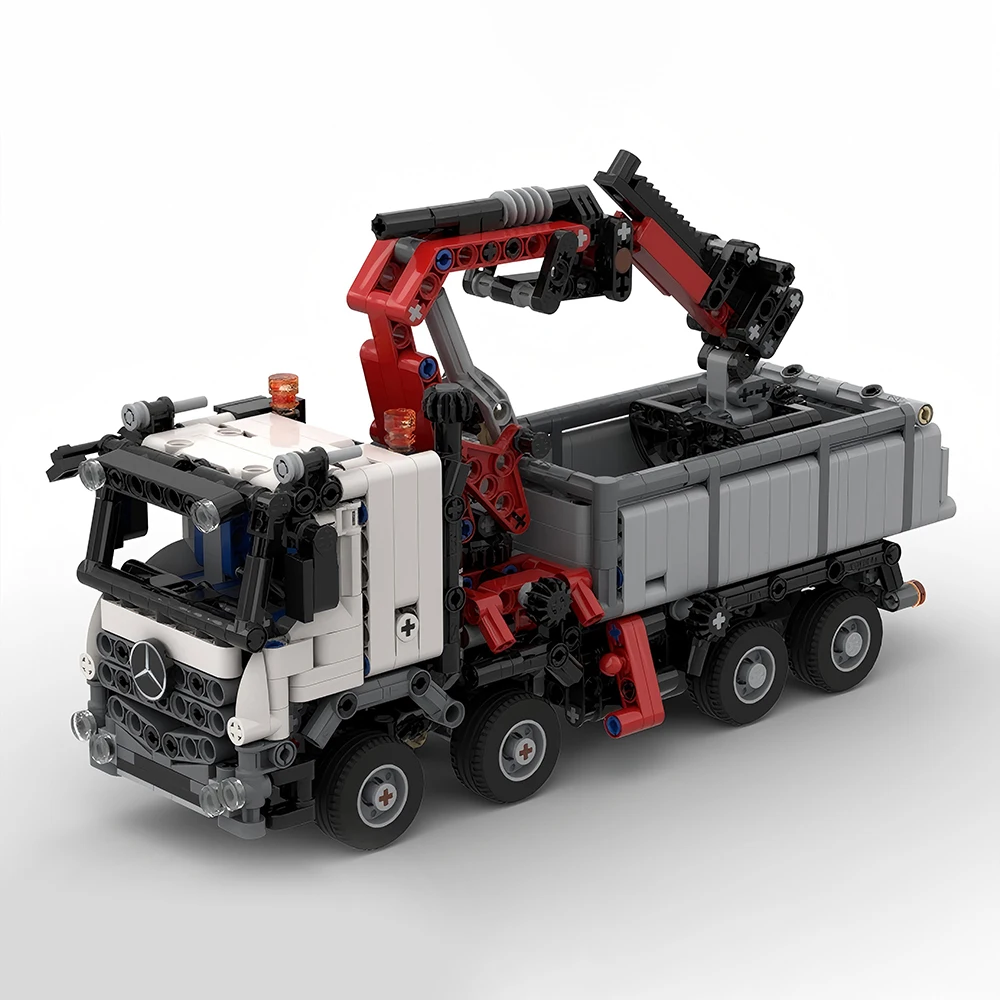 1069PCS MOC high-tech truck bucket crane engineering dump truck model assembly building blocks DIY set children's toys boy gift