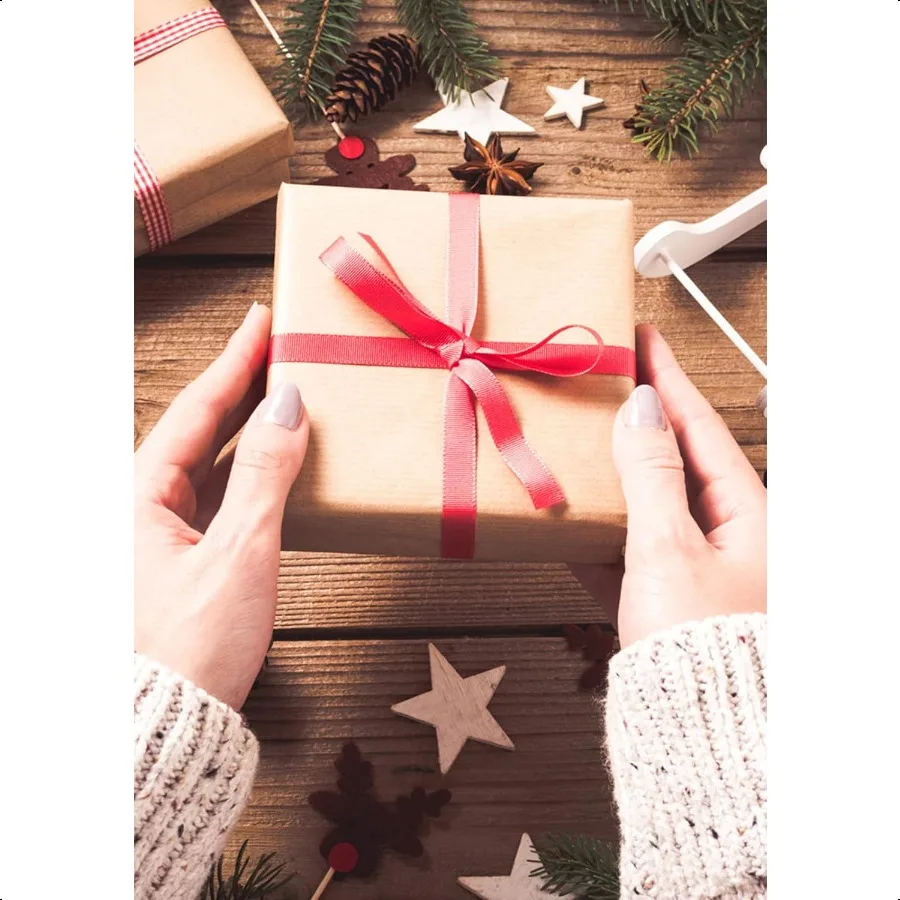 Cajas de regalo de 8x8x4 pulgadas, 12 Uds., Cajas de regalo de papel marrón con tapas para regalos, regalo de boda, caja de propuesta de dama de honor, parte de cumpleaños