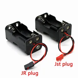 Receiver Battery Pack Case Box 4 x AA JR JST Connector(Battery Insert Compartment) for 1/8 1/10 1/16 RC Nitro Car HSP Himoto HPI