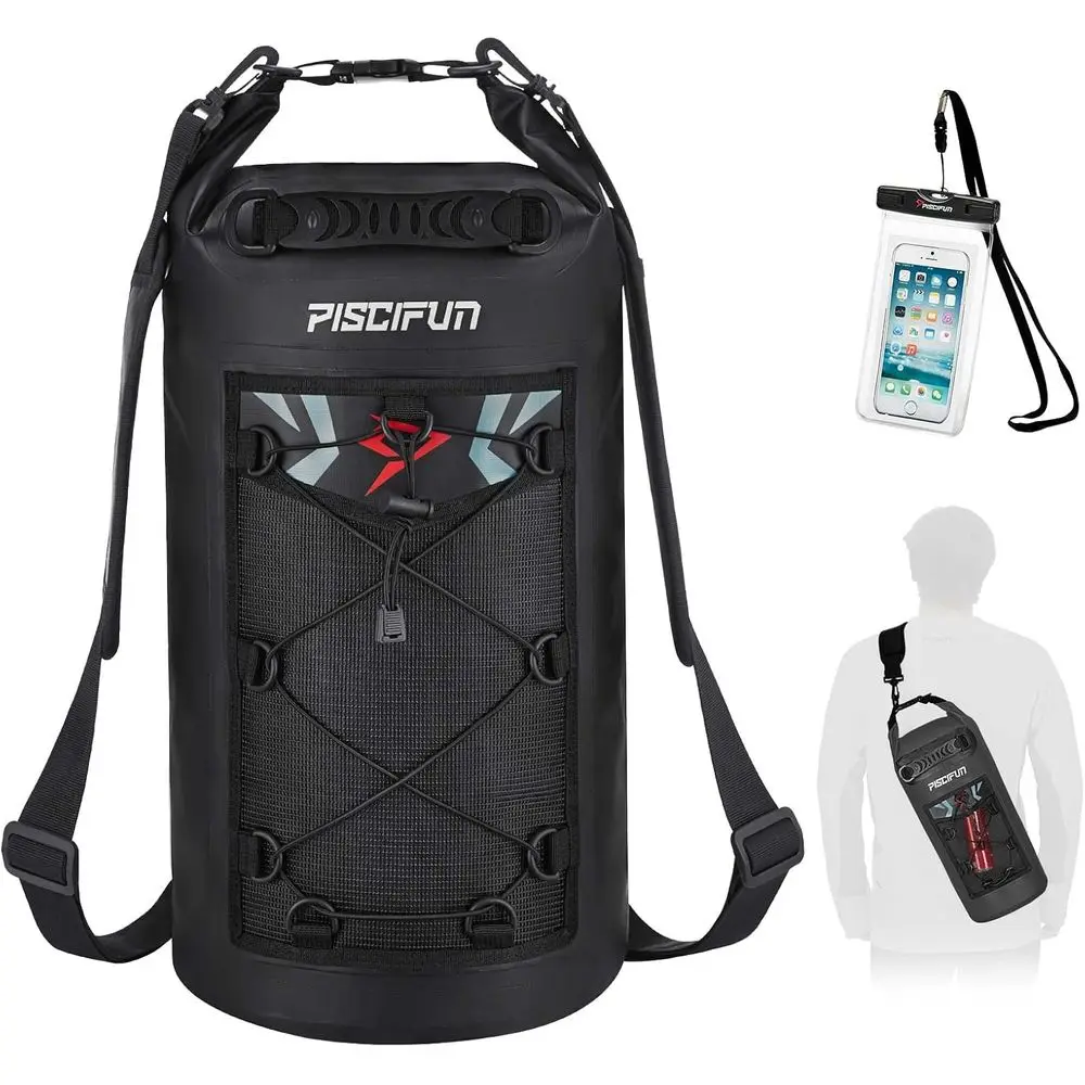 Bolsas Secas Impermeables de 10-40L para Aventuras al Aire Libre: Ideales para Navegación, Kayak y Pesca