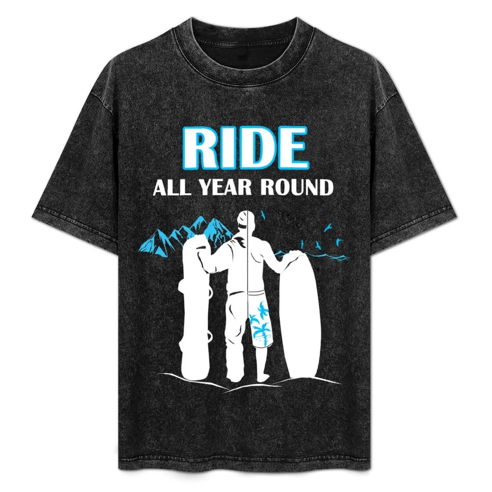 Snowboarding and Wakeboarding - Ride All Year Round! T-Shirt aesthetic clothes man t shirt Men's t-shirt