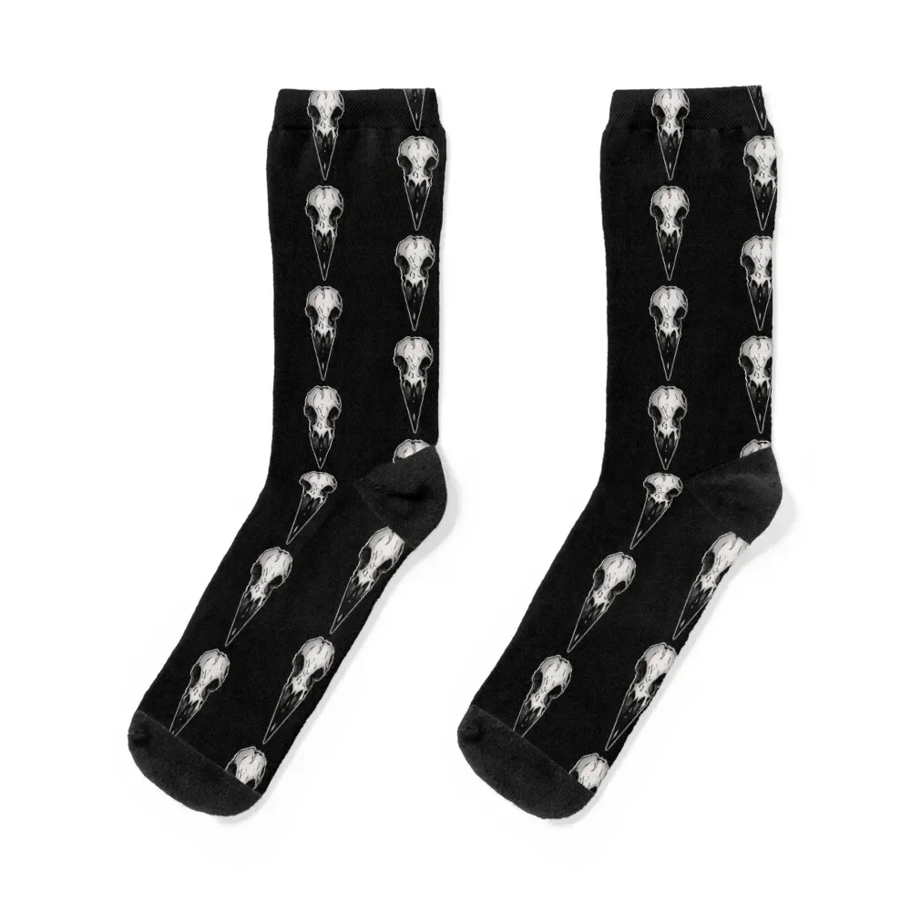 

Raven skull Socks Stockings compression christmas gift anti-slip hockey Luxury Woman Socks Men's
