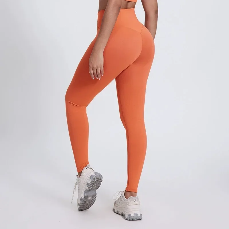 SHINBENE Cross Yoga Pants Damskie spodnie z wysokim stanem Hip Lift Fitness Training Dziewięciopunktowe spodnie Rozjaśniające spodnie dresowe ze